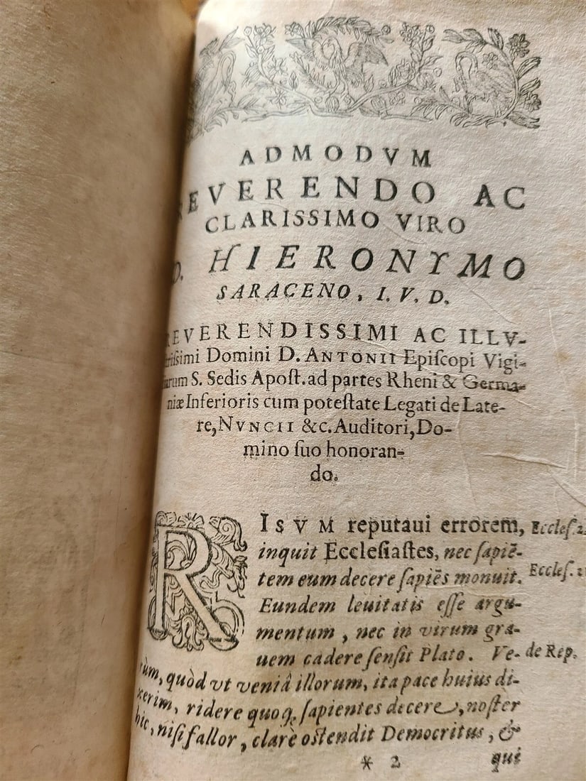 1615-1616 THEOLOGY WORKS by Pierre de Besse antique VELLUM BOUND - 14