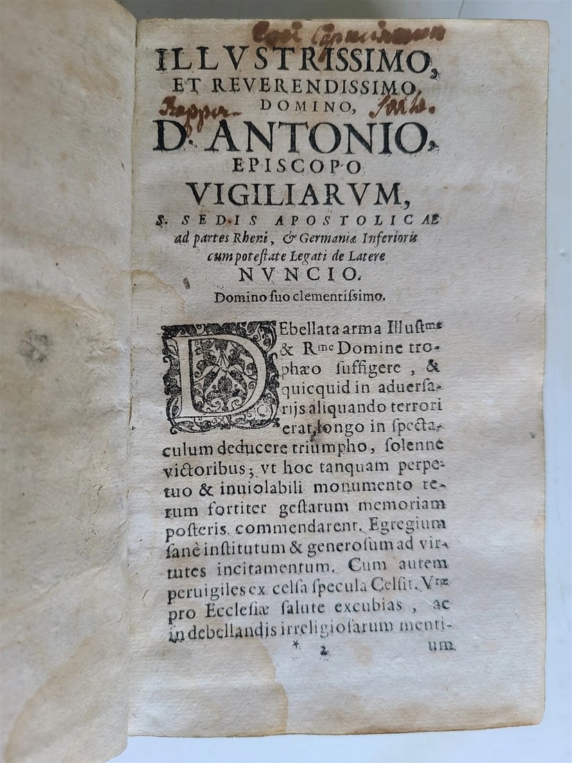1615-1616 THEOLOGY WORKS by Pierre de Besse antique VELLUM BOUND - 7
