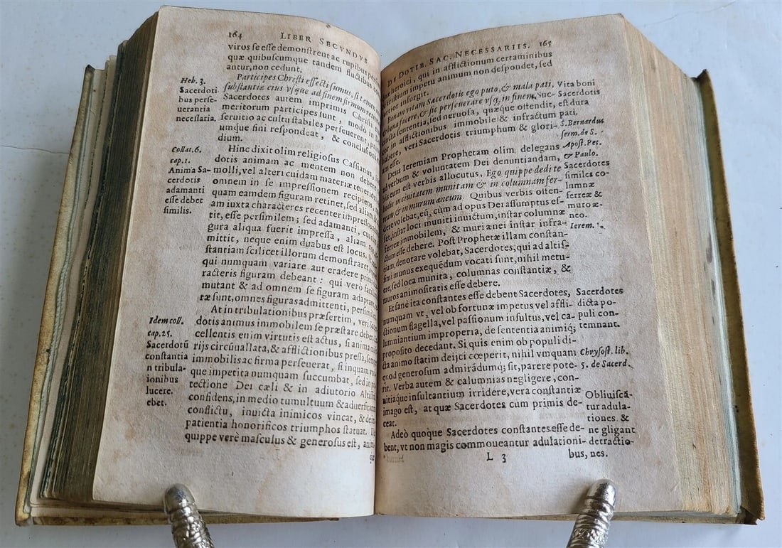 1615-1616 THEOLOGY WORKS by Pierre de Besse antique VELLUM BOUND - 9