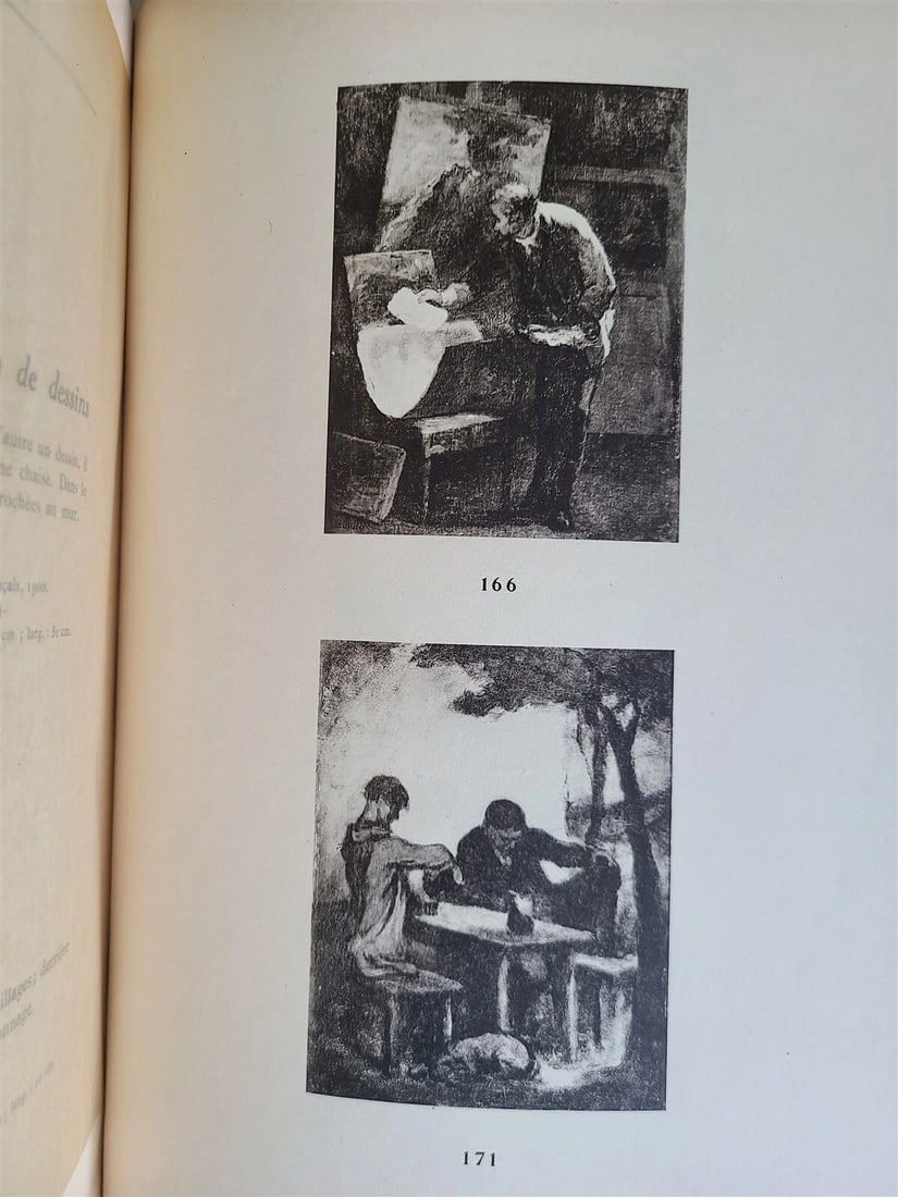 1912 ART COLLECTION of HENRI ROUART CATALOG antique 2 VOLUMES illustrated FOLIO - 9