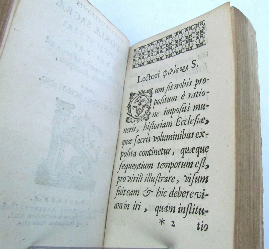 1643 SULPITI SEVERI HISTORIA SACRA antique VELLUM BOUND ELZEVIR PRESS - 7