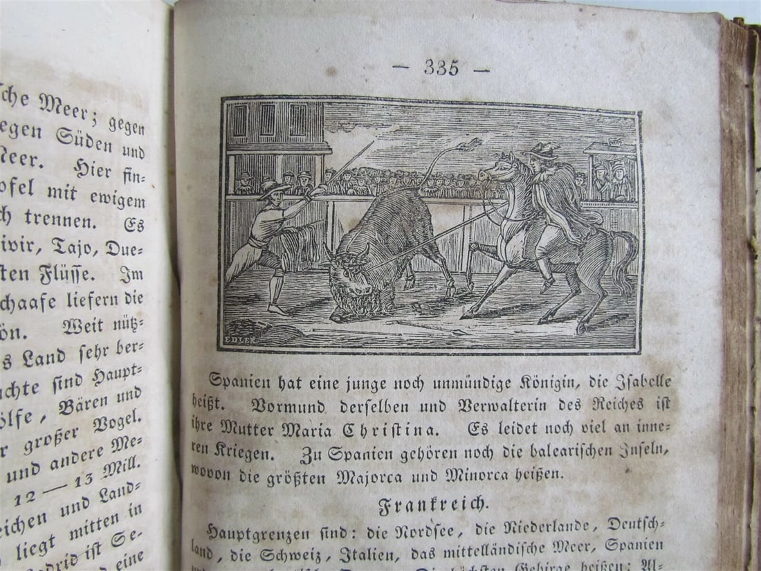 1835 DESCRIPTION OF THE WORLD antique AMERICANA Beschreibung der Welt in GERMAN - 7