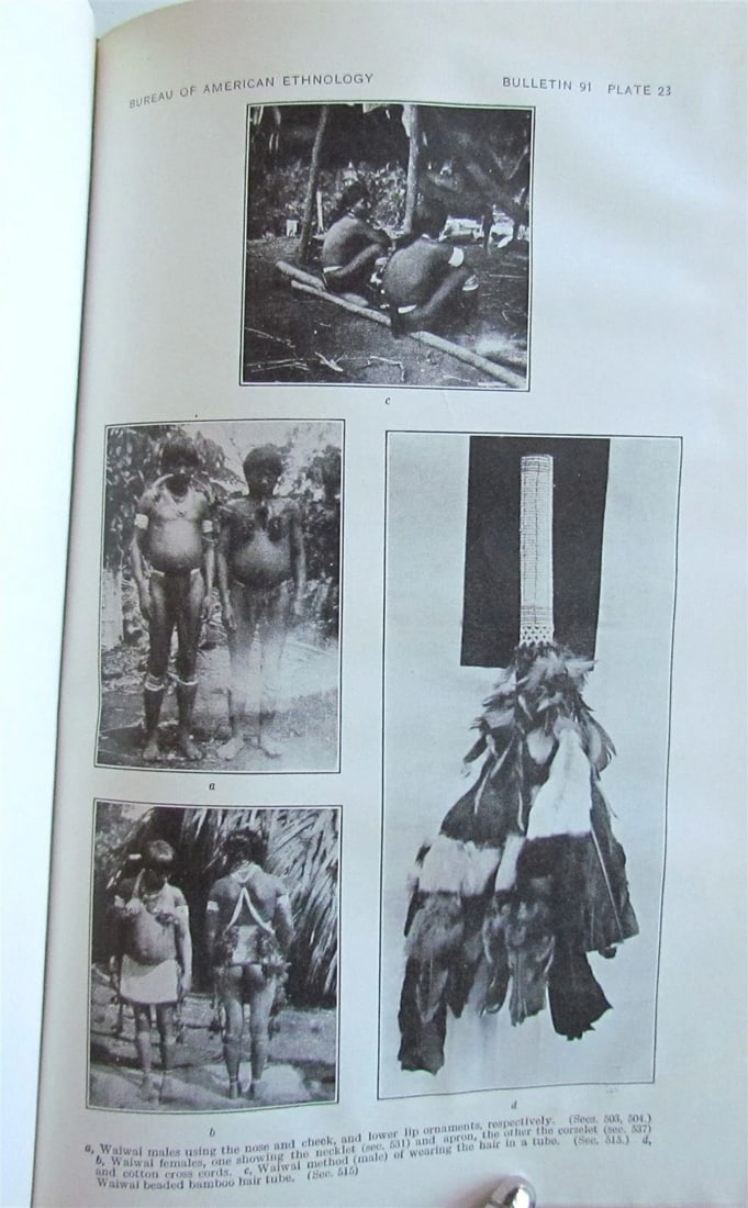 1929 BUREAU of AMERICAN ETHNOLOGY by J. POWELL antique CUSTOMS of GUIANA INDIANS - 9