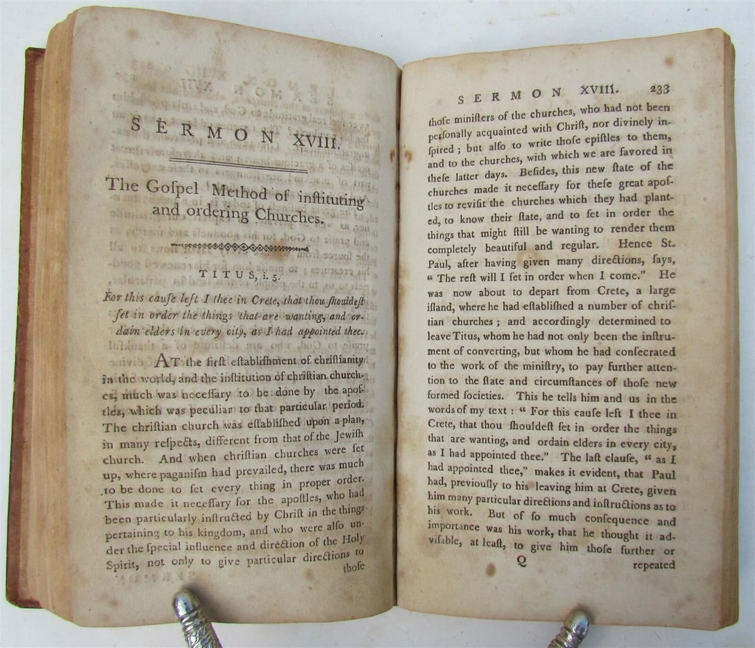 1797 TWENTY FOUR SERMONS by NEHEMIAH WILLIAMS antique WORCESTER AMERICANA - 4