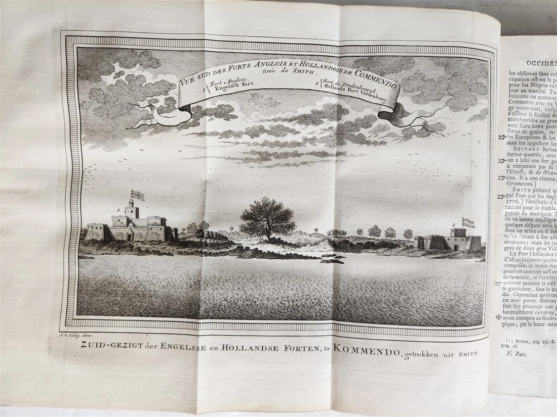 1748 TRAVELS TO AFRICA antique ILLUSTRATED Histoire generale des voyages vol. 5 - 11