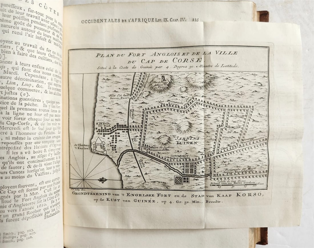 1748 TRAVELS TO AFRICA antique ILLUSTRATED Histoire generale des voyages vol. 5 - 12