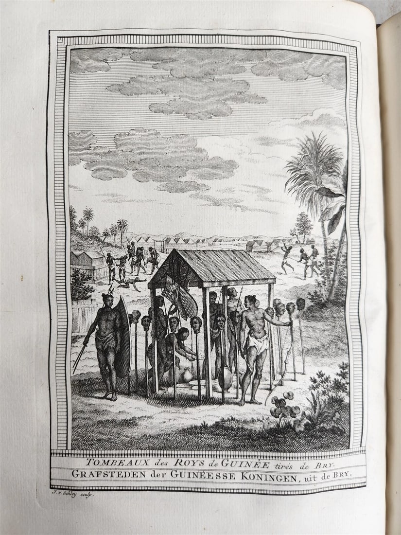 1748 TRAVELS TO AFRICA antique ILLUSTRATED Histoire generale des voyages vol. 5 - 16