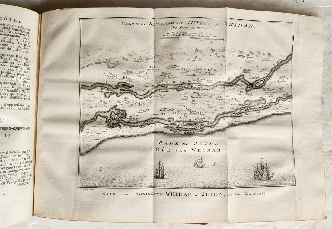 1748 TRAVELS TO AFRICA antique ILLUSTRATED Histoire generale des voyages vol. 5 - 19