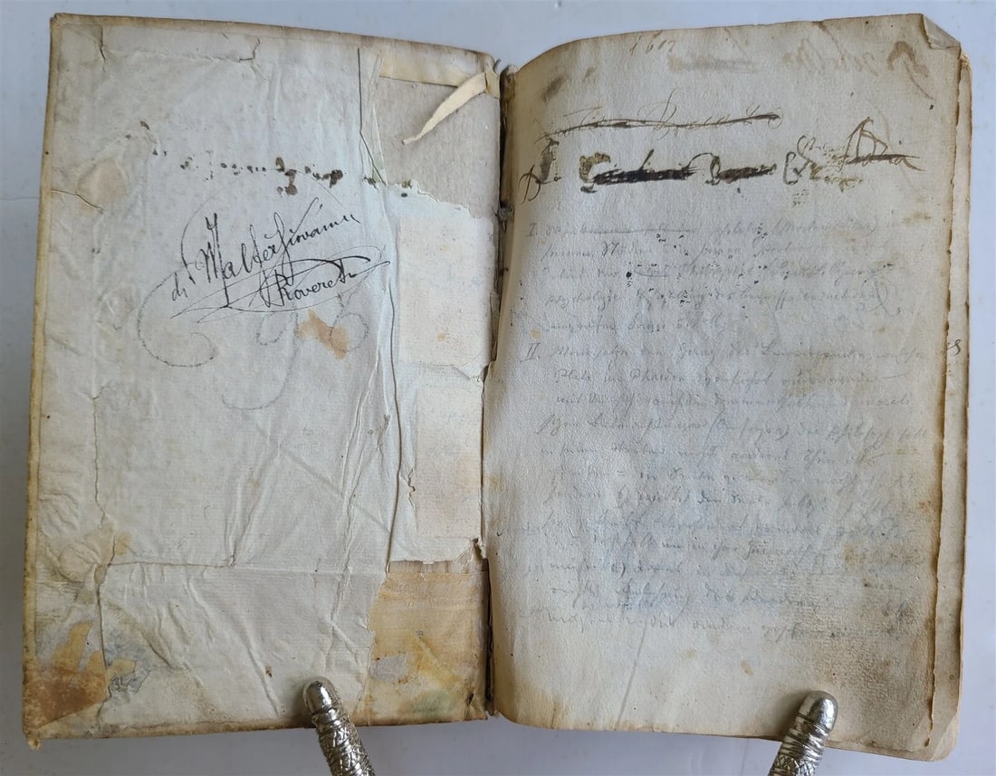 1550 POLITICAL SPEECHES by DEMOSTHENES antique VELLUM BOUND rare - 4
