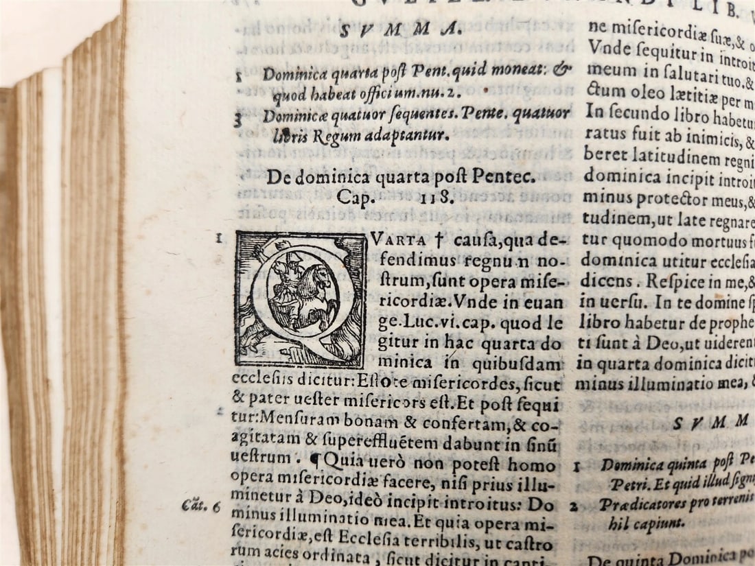 1568 RATIONALE DIVINORUM by Guilelmus Durantus antique VELLUM in LATIN 16th CENT - 7