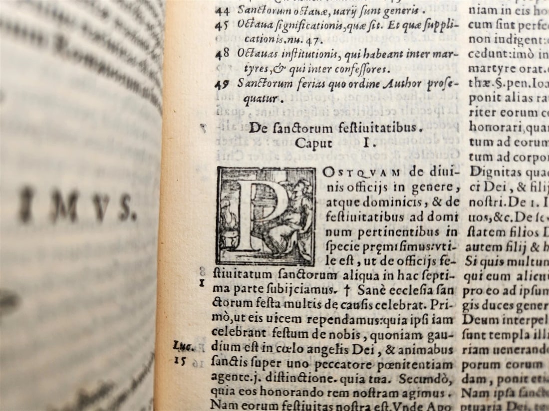 1568 RATIONALE DIVINORUM by Guilelmus Durantus antique VELLUM in LATIN 16th CENT - 9