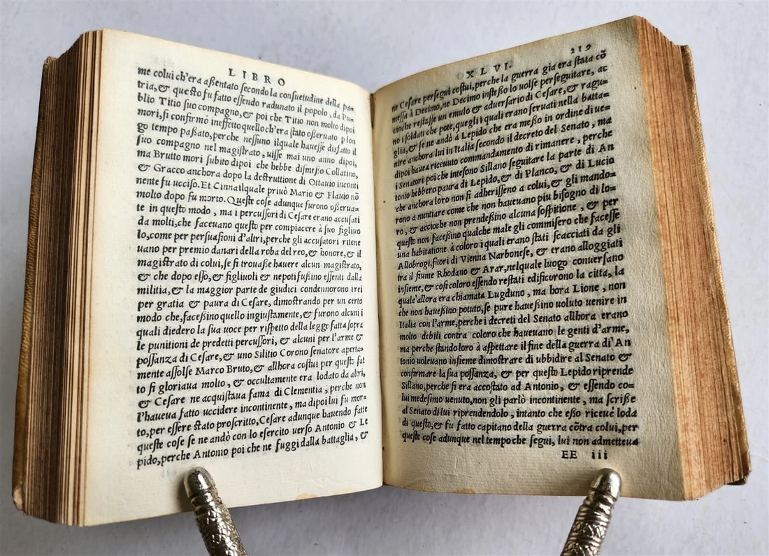 1548 ROMAN WARS HISTORY antique VELLUM BOUND CASSIO DIONE Delle guerre de romani - 6