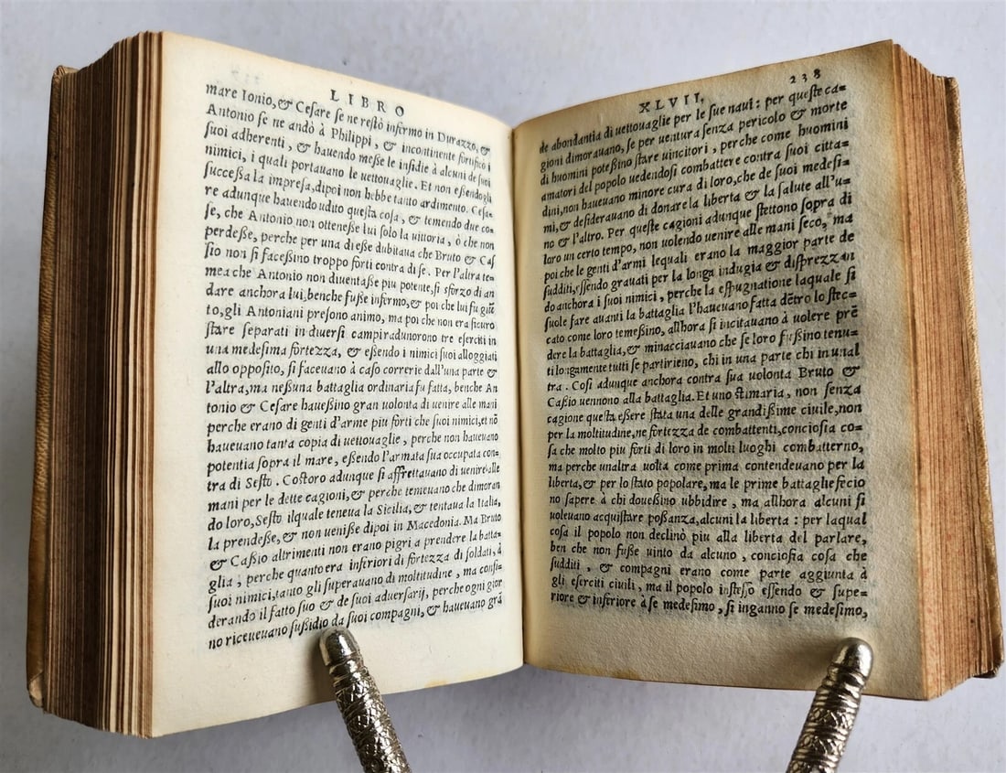 1548 ROMAN WARS HISTORY antique VELLUM BOUND CASSIO DIONE Delle guerre de romani - 7
