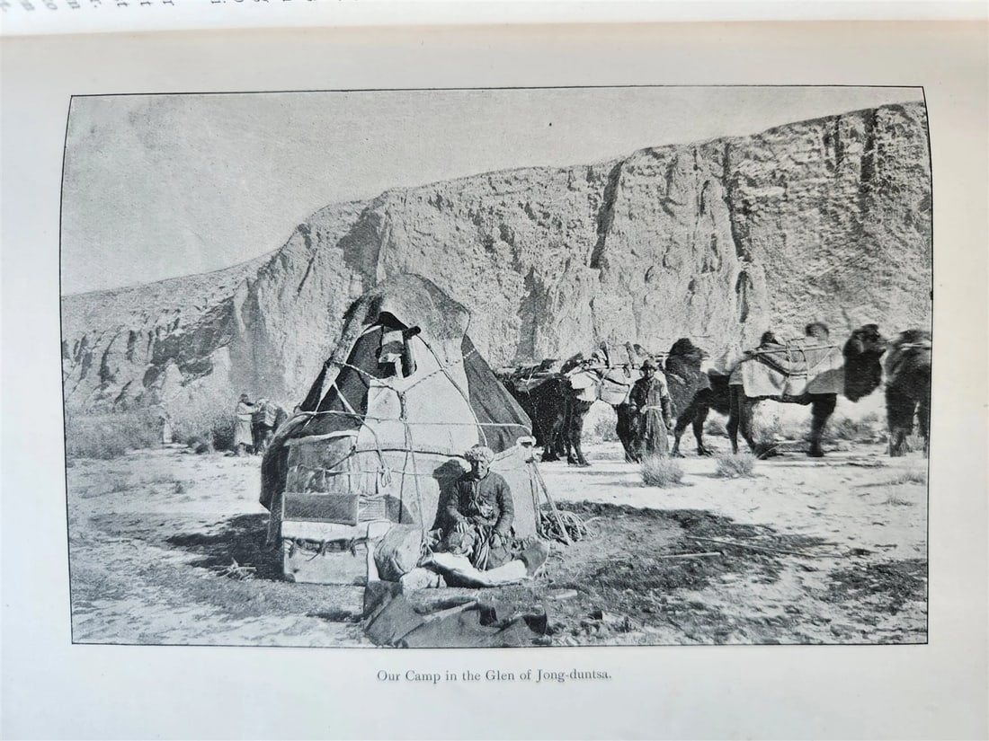1903 CENTRAL ASIA & TIBET by SVEN HEDIN 2 VOLS antique ILLUSTRATED - 11