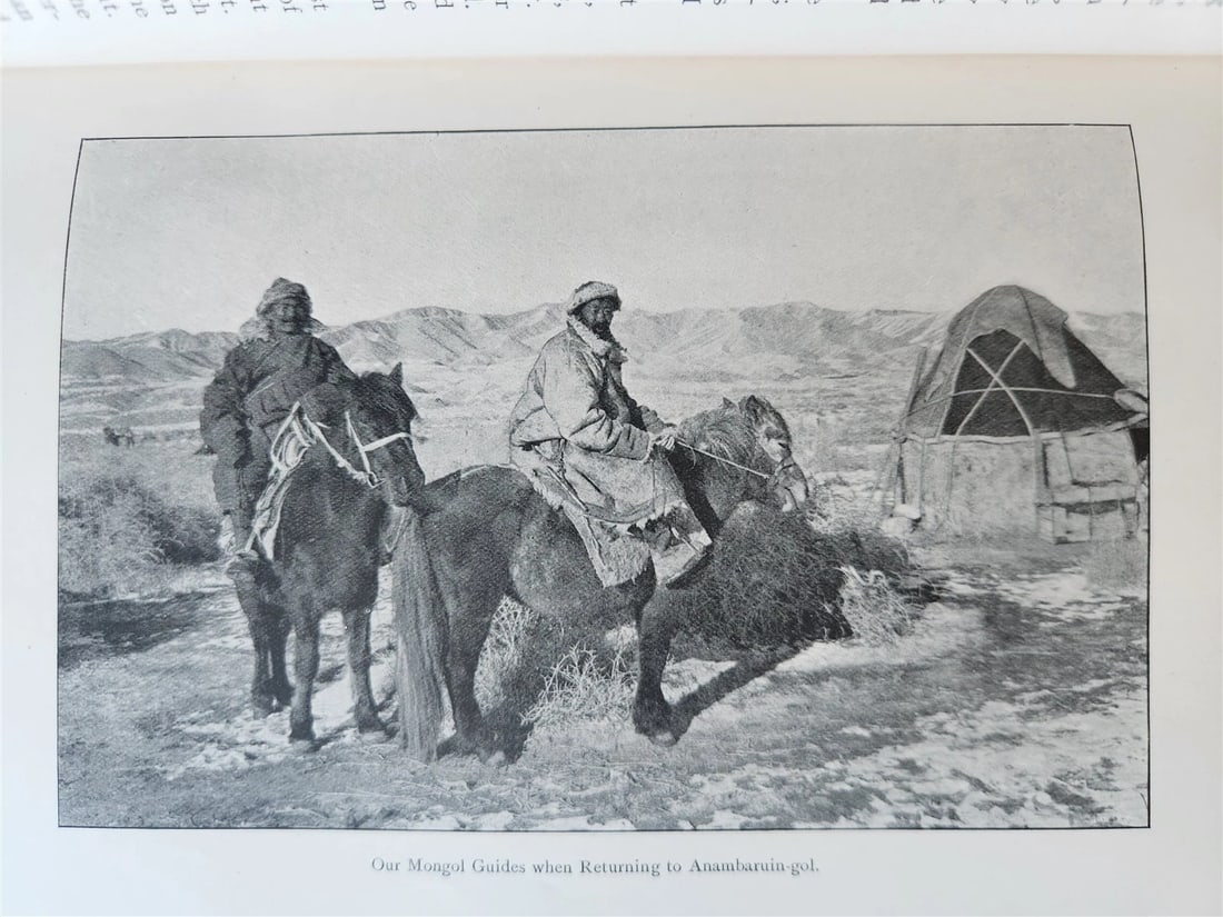 1903 CENTRAL ASIA & TIBET by SVEN HEDIN 2 VOLS antique ILLUSTRATED - 12