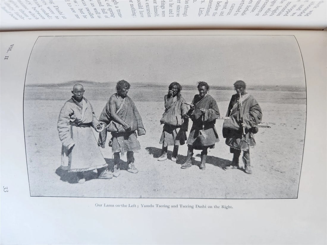 1903 CENTRAL ASIA & TIBET by SVEN HEDIN 2 VOLS antique ILLUSTRATED - 14