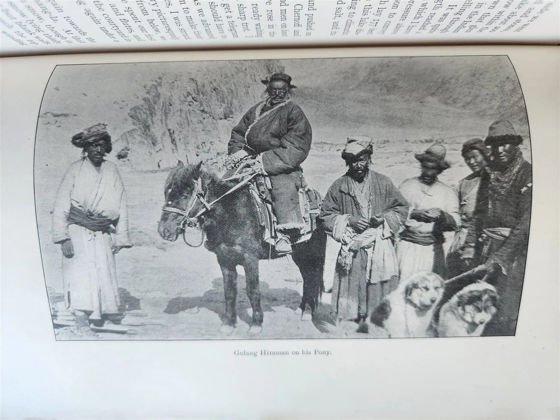 1903 CENTRAL ASIA & TIBET by SVEN HEDIN 2 VOLS antique ILLUSTRATED - 15