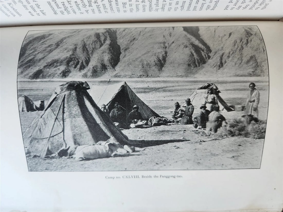 1903 CENTRAL ASIA & TIBET by SVEN HEDIN 2 VOLS antique ILLUSTRATED - 16