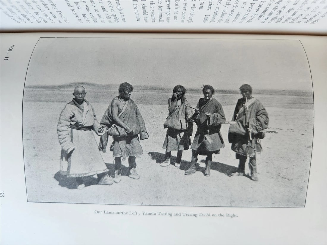 1903 CENTRAL ASIA & TIBET by SVEN HEDIN 2 VOLS antique ILLUSTRATED - 3