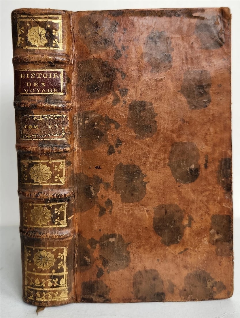 1748 HISTOIRE des VOYAGES antique vol.16 illustrated CONGO AFRICA - 3