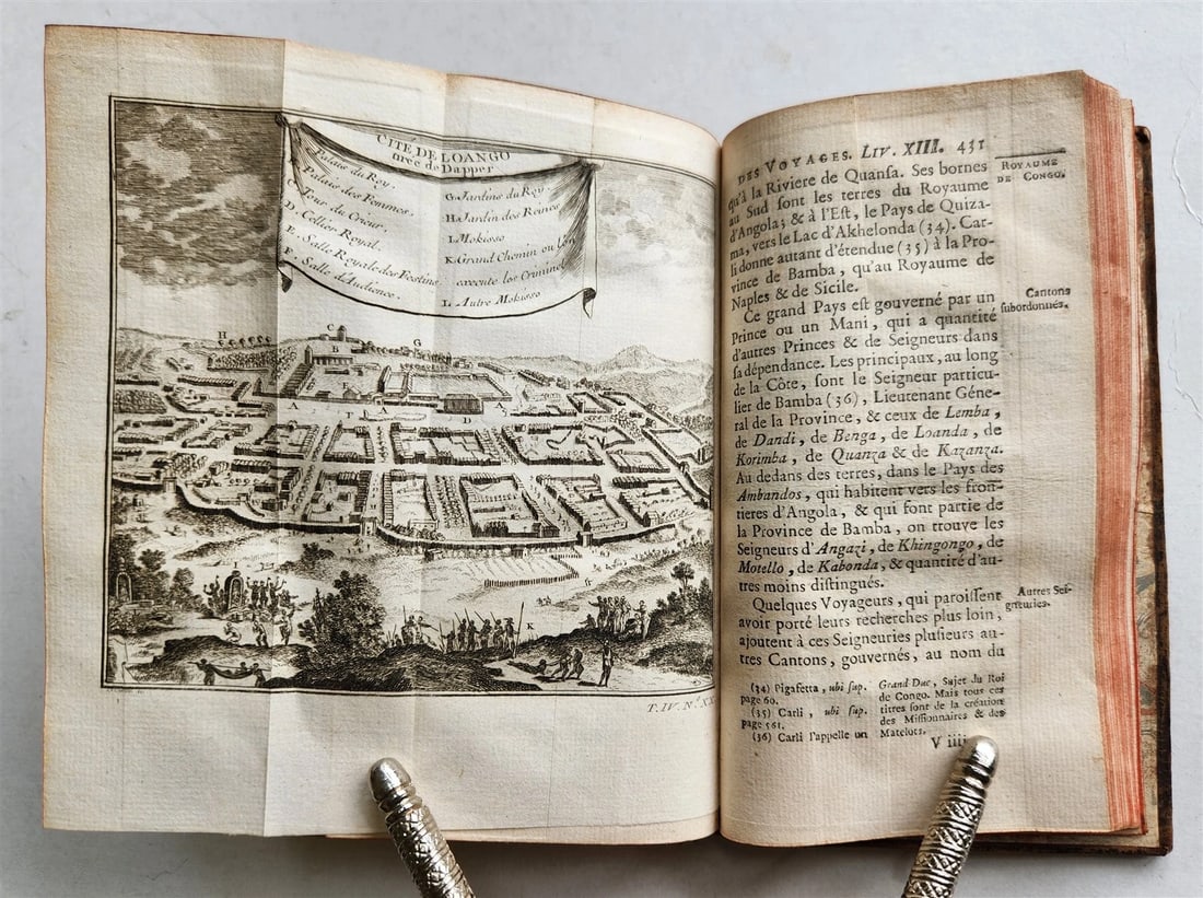 1748 HISTOIRE des VOYAGES antique vol.16 illustrated CONGO AFRICA - 8