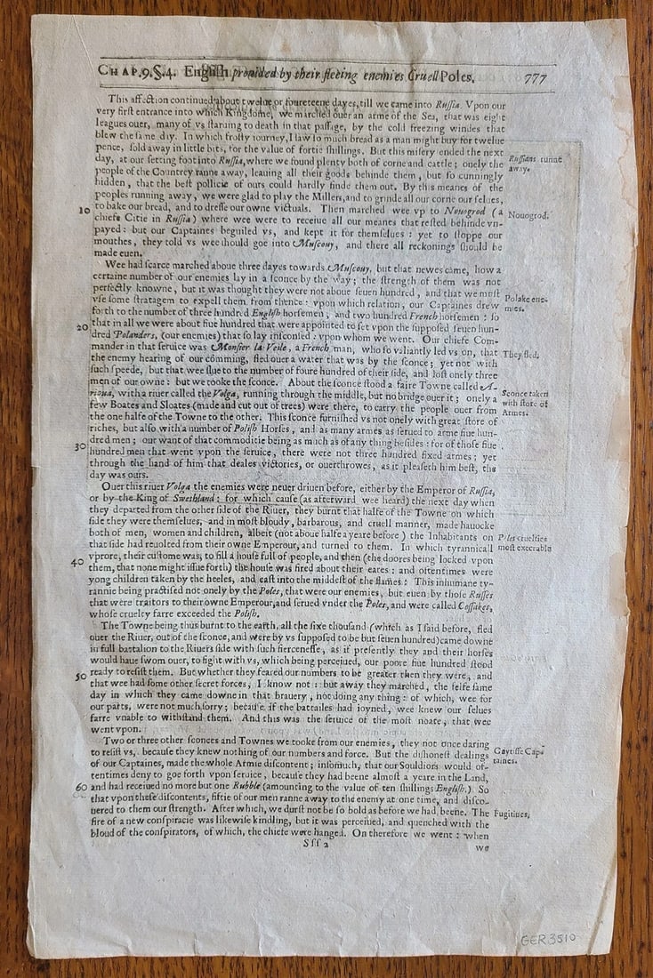 1607 MAP OF MOSCOVIA RUSSIA ANTIQUE from Mercator-Hondius Atlas HAND COLORED - 2