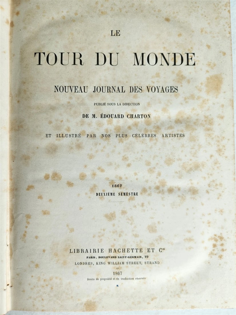 1867 HISTORY VOYAGES ILLUSTRATED antique JAPAN ALGERIA NEW CALEDONIA BABYLONIA - 3