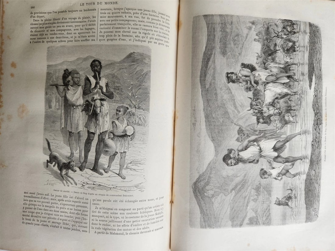 1867 HISTORY VOYAGES ILLUSTRATED antique JAPAN ALGERIA NEW CALEDONIA BABYLONIA - 9