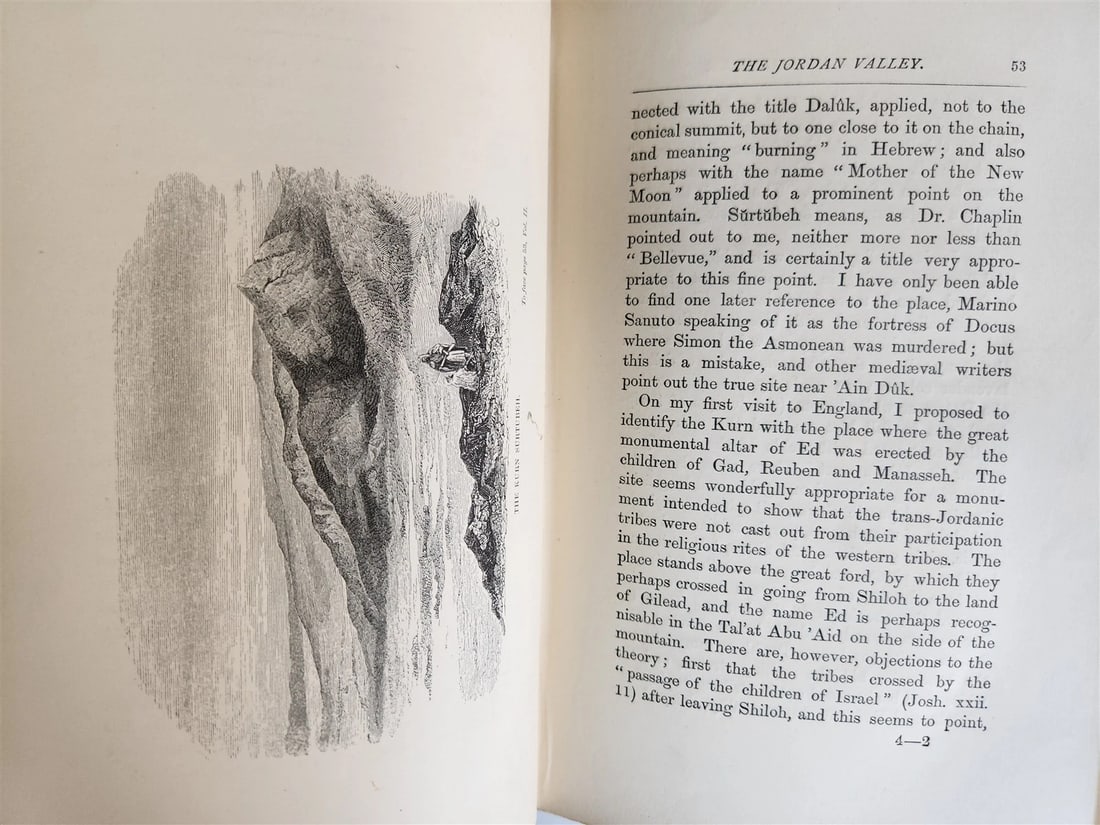 1879 TENT WORK in PALESTINE DISCOVERY & ADVENTURE antique 2 VOLUMES ILLUSTRATED - 12