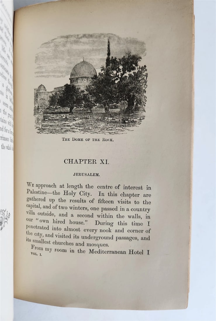 1879 TENT WORK in PALESTINE DISCOVERY & ADVENTURE antique 2 VOLUMES ILLUSTRATED - 7