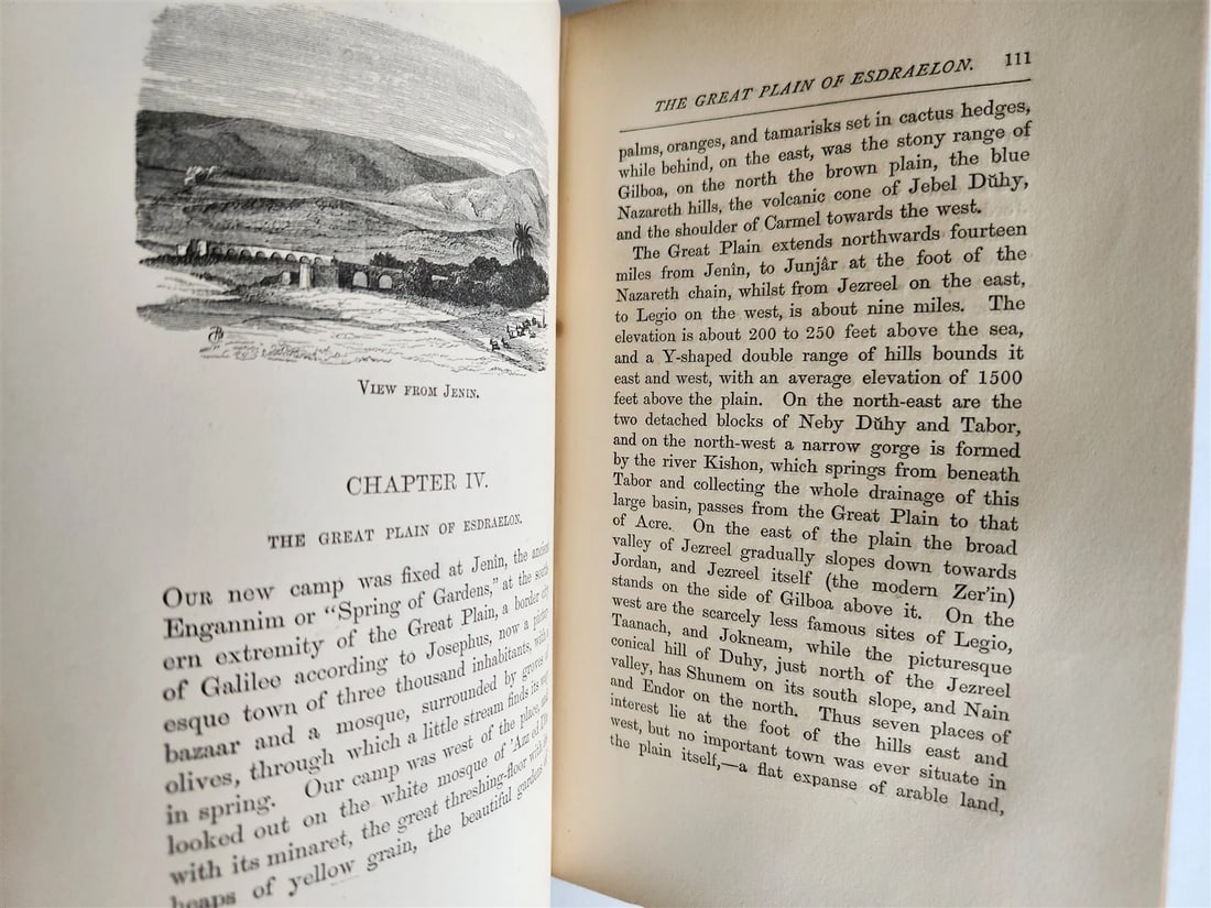 1879 TENT WORK in PALESTINE DISCOVERY & ADVENTURE antique 2 VOLUMES ILLUSTRATED - 8