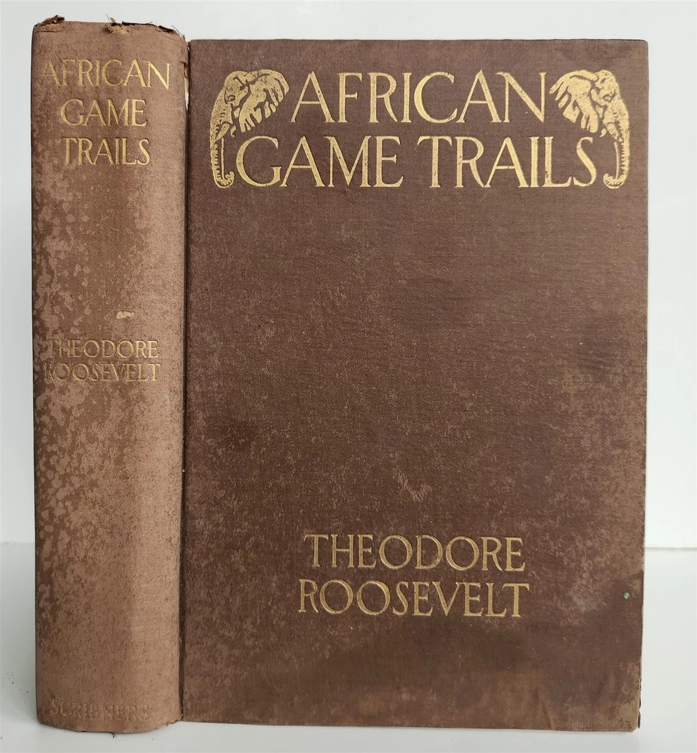1910 AFRICAN GAME TRAILS by THEODORE ROOSEVELT antique ILLUSTRATED - 2