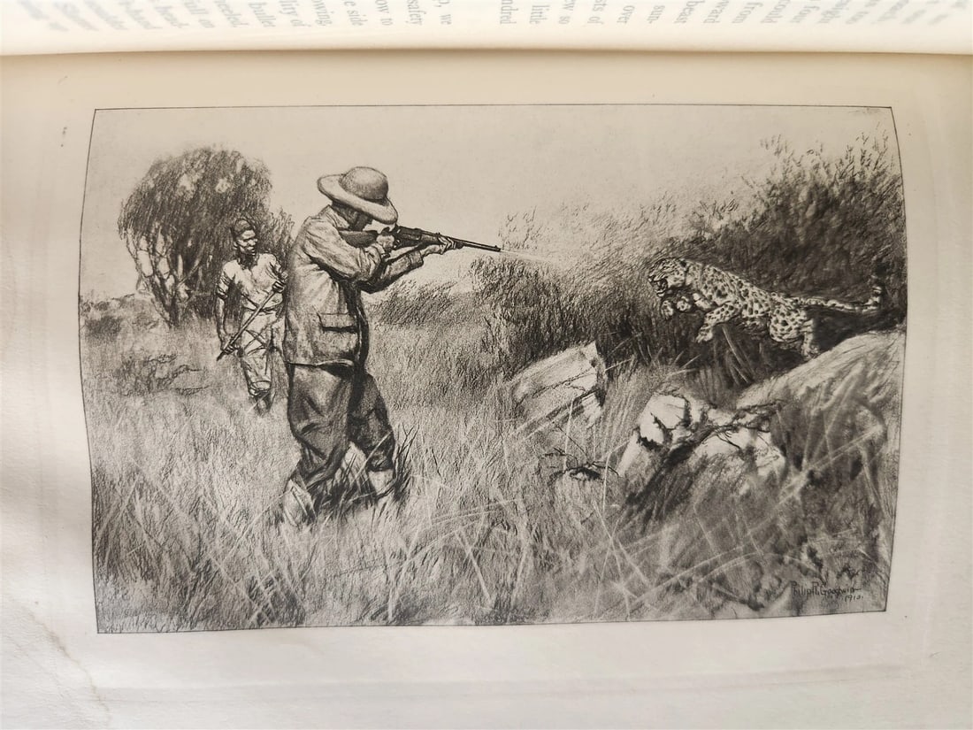 1910 AFRICAN GAME TRAILS by THEODORE ROOSEVELT antique ILLUSTRATED - 7