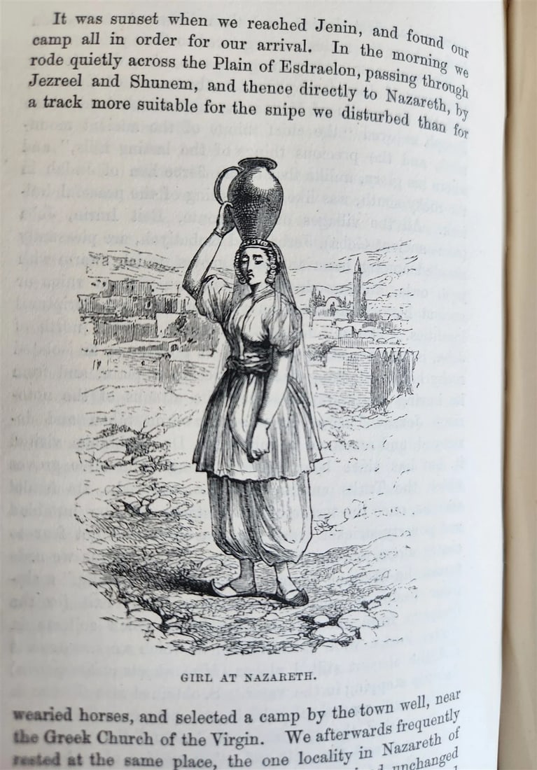 1876 THE LAND OF ISRAEL JOURNAL OF TRAVELS in PALESTINE ILLUSTRATED antique - 10
