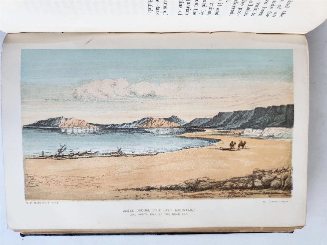 1876 THE LAND OF ISRAEL JOURNAL OF TRAVELS in PALESTINE ILLUSTRATED antique - 12