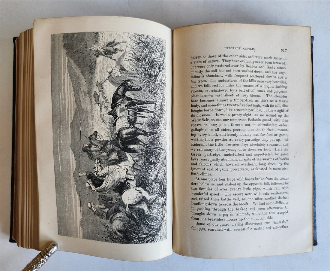 1876 THE LAND OF ISRAEL JOURNAL OF TRAVELS in PALESTINE ILLUSTRATED antique - 14