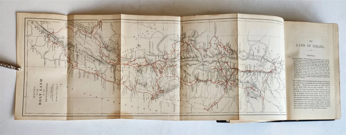 1876 THE LAND OF ISRAEL JOURNAL OF TRAVELS in PALESTINE ILLUSTRATED antique - 5