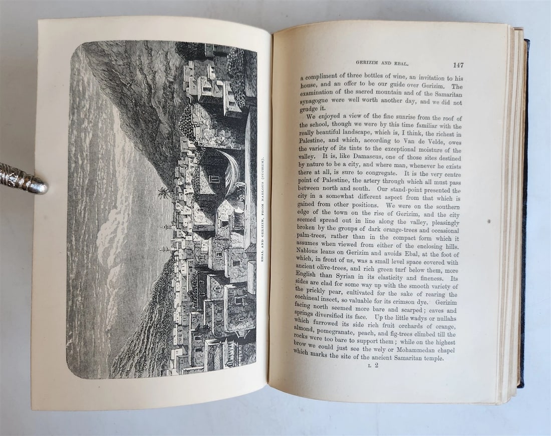 1876 THE LAND OF ISRAEL JOURNAL OF TRAVELS in PALESTINE ILLUSTRATED antique - 7