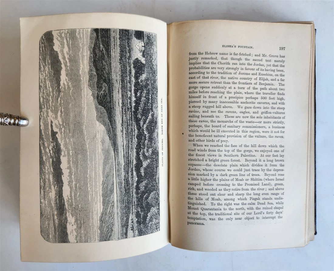 1876 THE LAND OF ISRAEL JOURNAL OF TRAVELS in PALESTINE ILLUSTRATED antique - 8