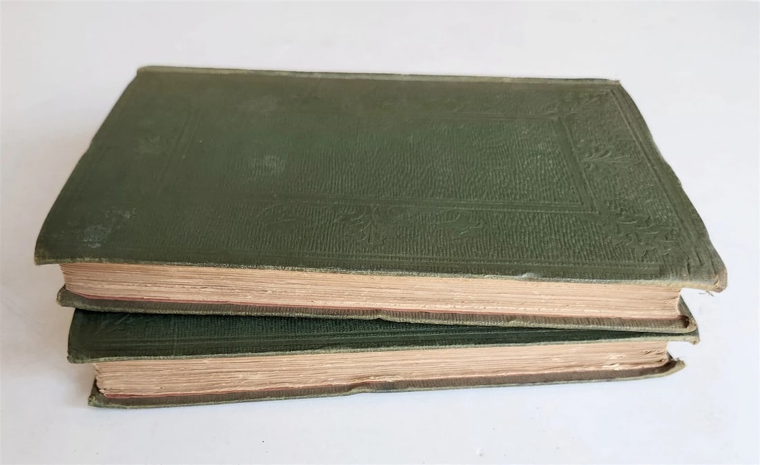 1853 FRONTIER LANDS of CHRISTIAN & TURK antique 2 VOLUMES w/ MAP by J.Skene - 3