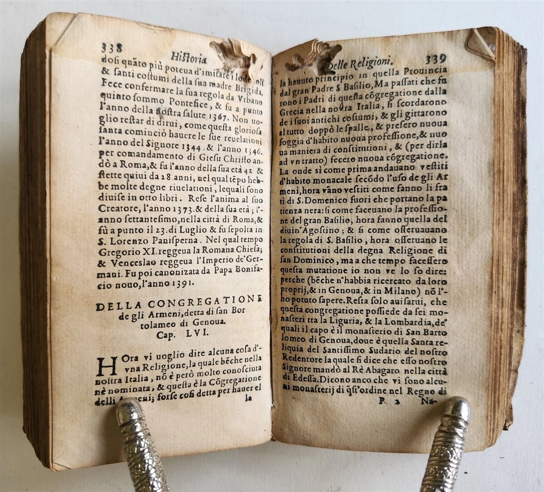 1590 HISTORY of WORLD'S RELIGIONS antique 16th CENTURY VELLUM BOUND - 8