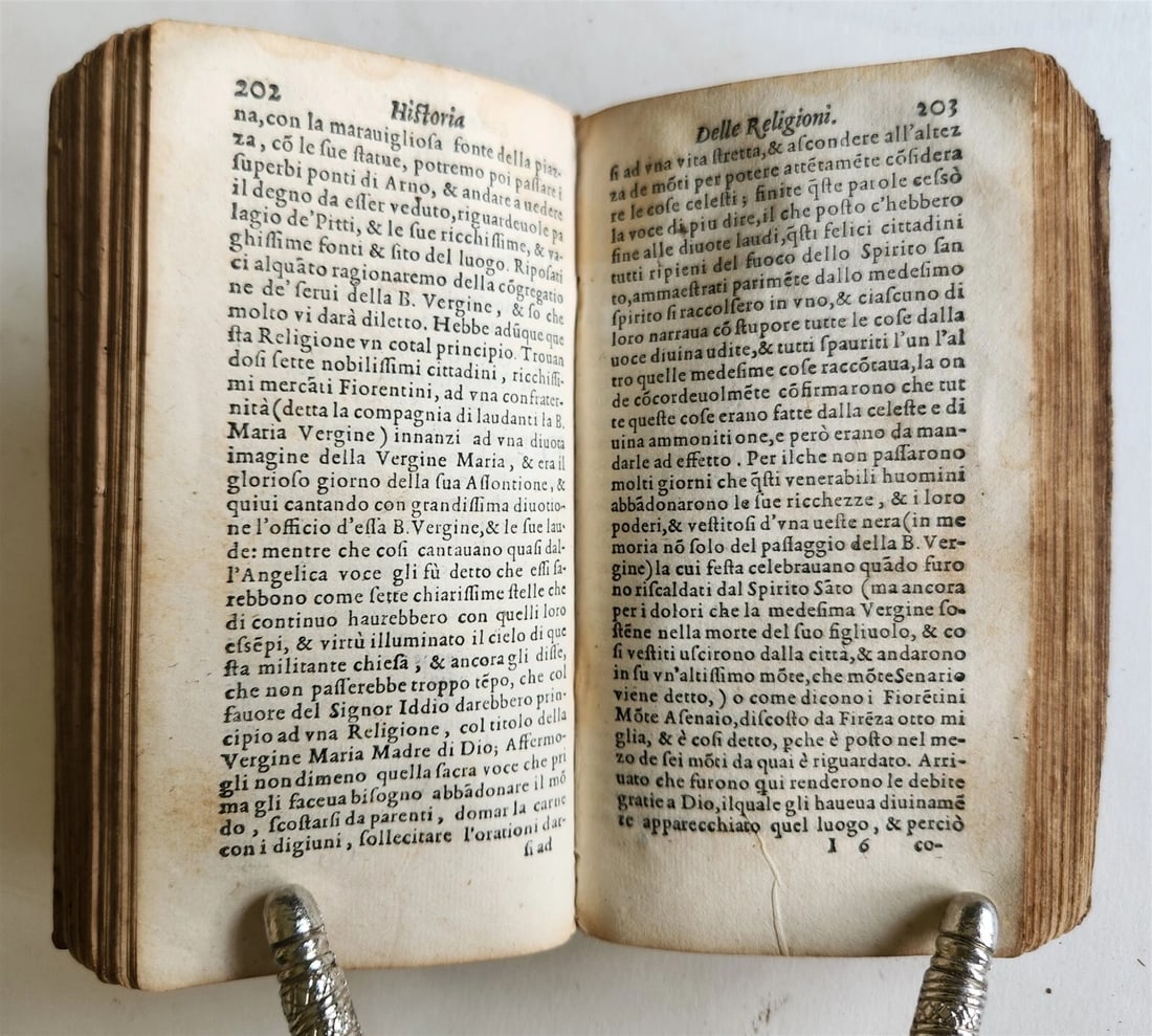 1590 HISTORY of WORLD'S RELIGIONS antique 16th CENTURY VELLUM BOUND - 9