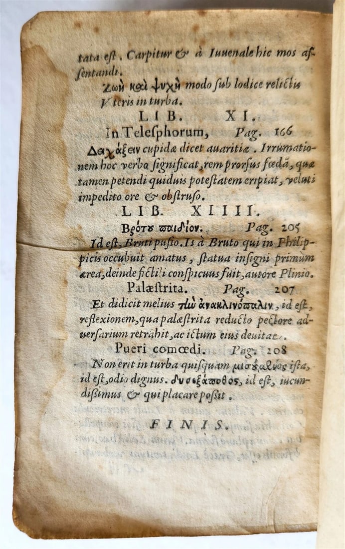 1559 EPIGRAMMATA by VALERII MARTIALIS antique 16th CENTURY - 6