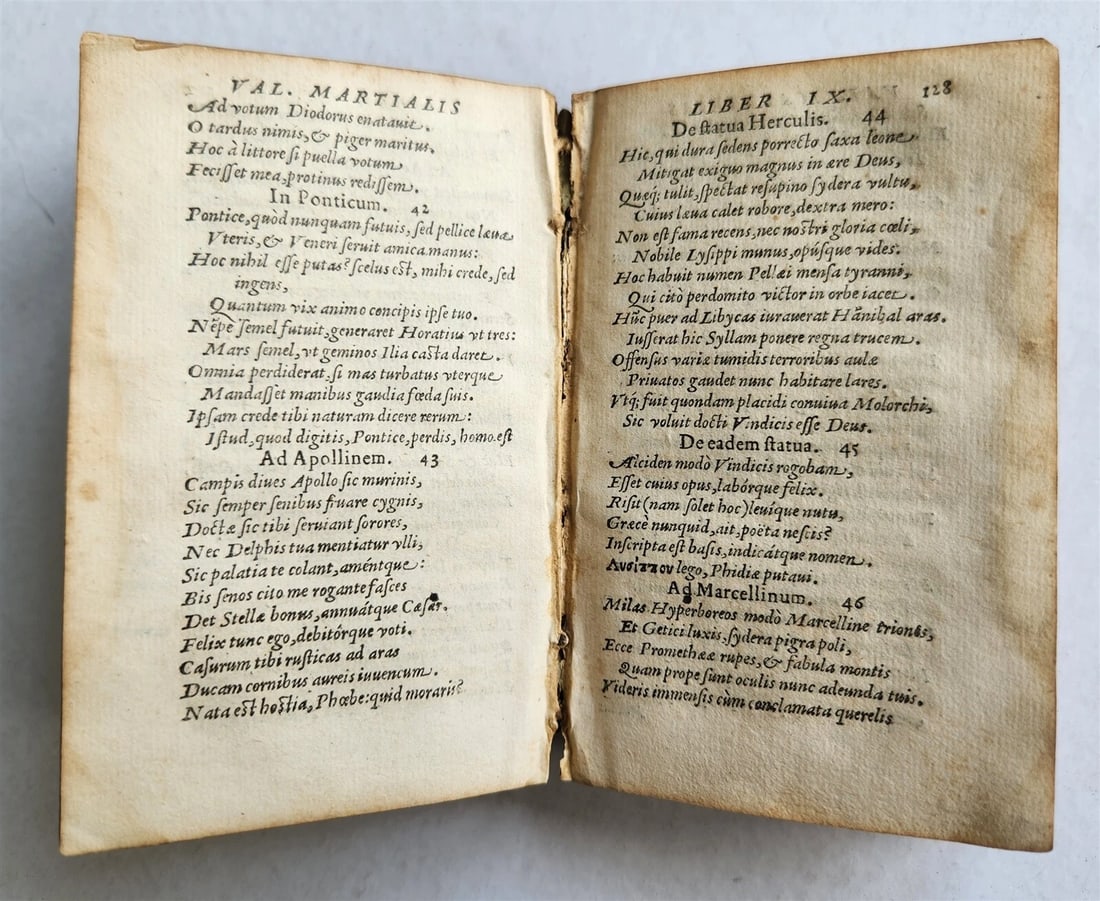 1559 EPIGRAMMATA by VALERII MARTIALIS antique 16th CENTURY - 7