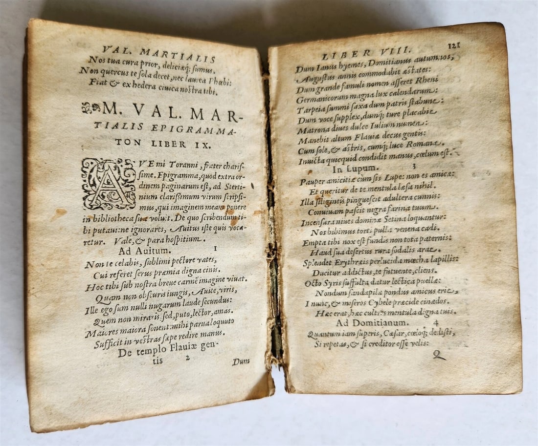 1559 EPIGRAMMATA by VALERII MARTIALIS antique 16th CENTURY - 9