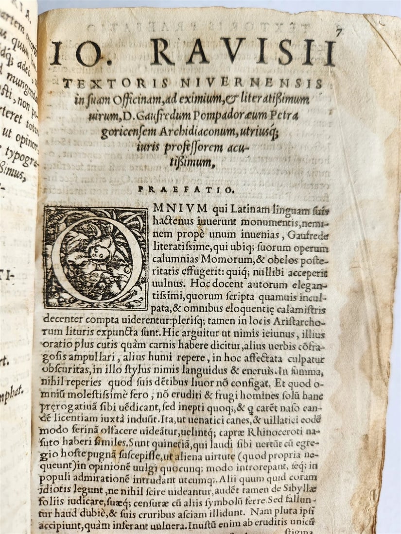 1551 Jean TIXIER antique VELLUM BOUND Officinae Ioannis Rauisii Textoris - 9
