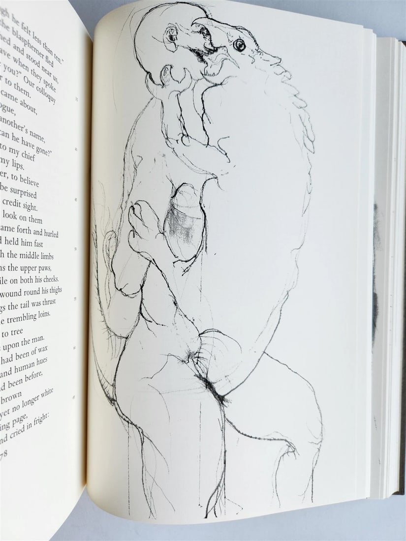 1969 DIVINE COMEDY by DANTE illustrated & SIGNED! by LEONARD BASKIN 3 VOLUMES - 16