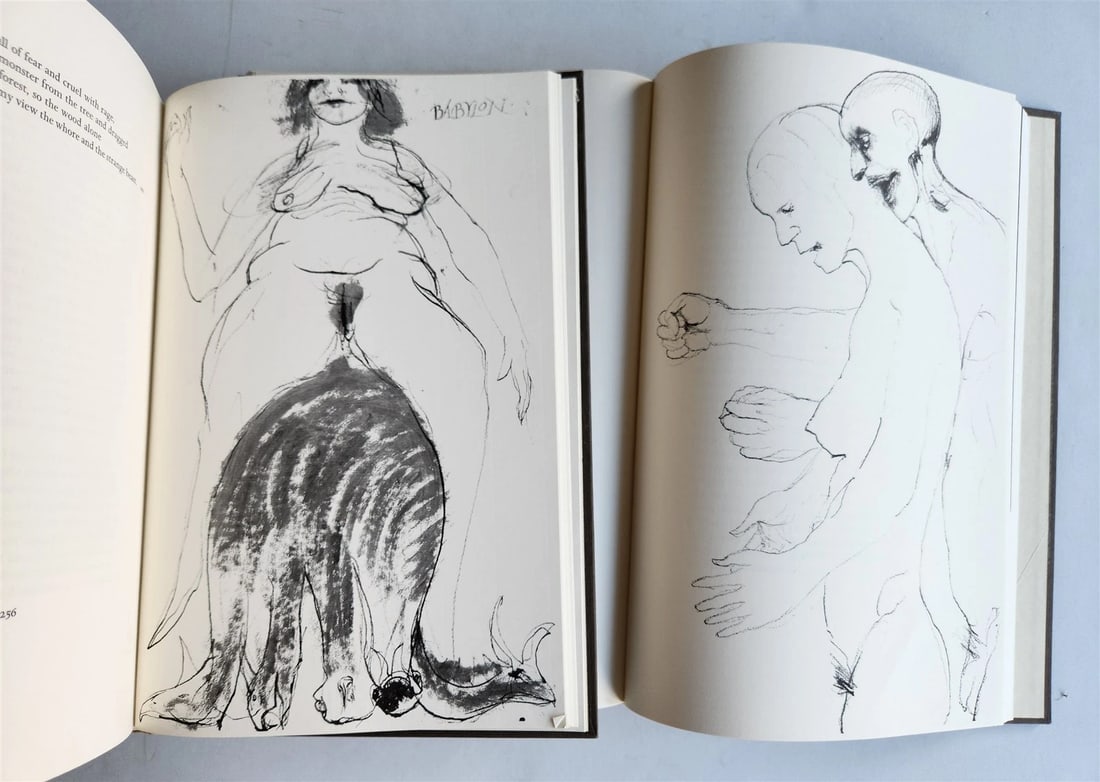 1969 DIVINE COMEDY by DANTE illustrated & SIGNED! by LEONARD BASKIN 3 VOLUMES - 7