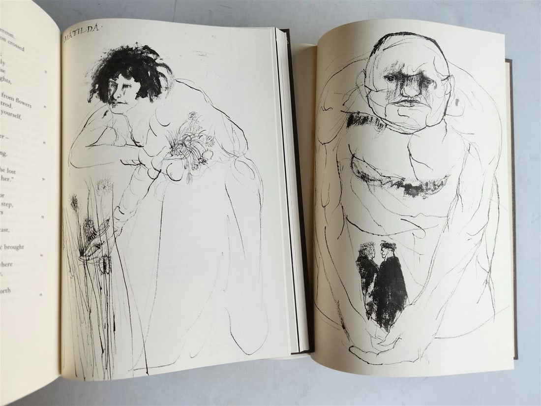 1969 DIVINE COMEDY by DANTE illustrated & SIGNED! by LEONARD BASKIN 3 VOLUMES - 9