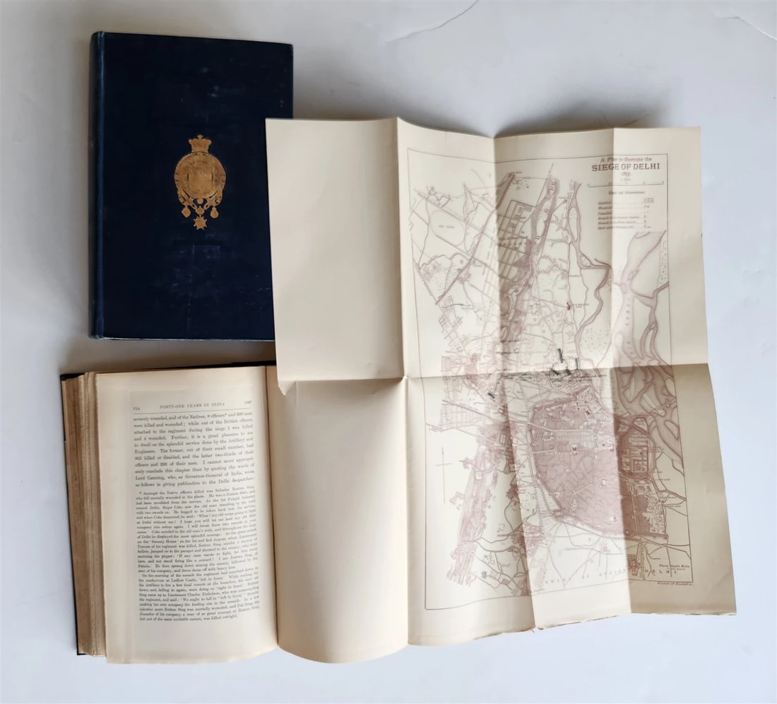 1897 FORTY-ONE YEARS in INDIA by LORD ROBERTS of KANDAHAR 2 volumes ILLUSTRATED - 14